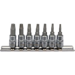 YATO Roncsolttorxcsavar kiszedő dugókulcs készlet 7 részes 1/4'' YATO Roncsolttorxcsavar kiszedő dugókulcs készlet 7 részes 1/4''