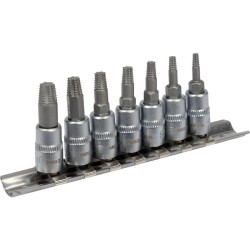 YATO Roncsolttorxcsavar kiszedő dugókulcs készlet 7 részes 1/4'' YATO Roncsolttorxcsavar kiszedő dugókulcs készlet 7 részes 1/4''