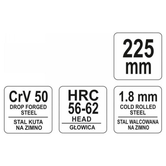 YATO Rabitz fogó 225 mm