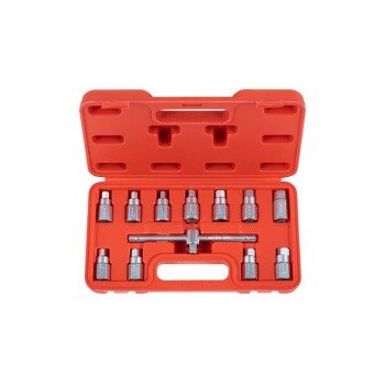 Olajleeresztő csavar kulcskészlet 12 részes 3/8''
