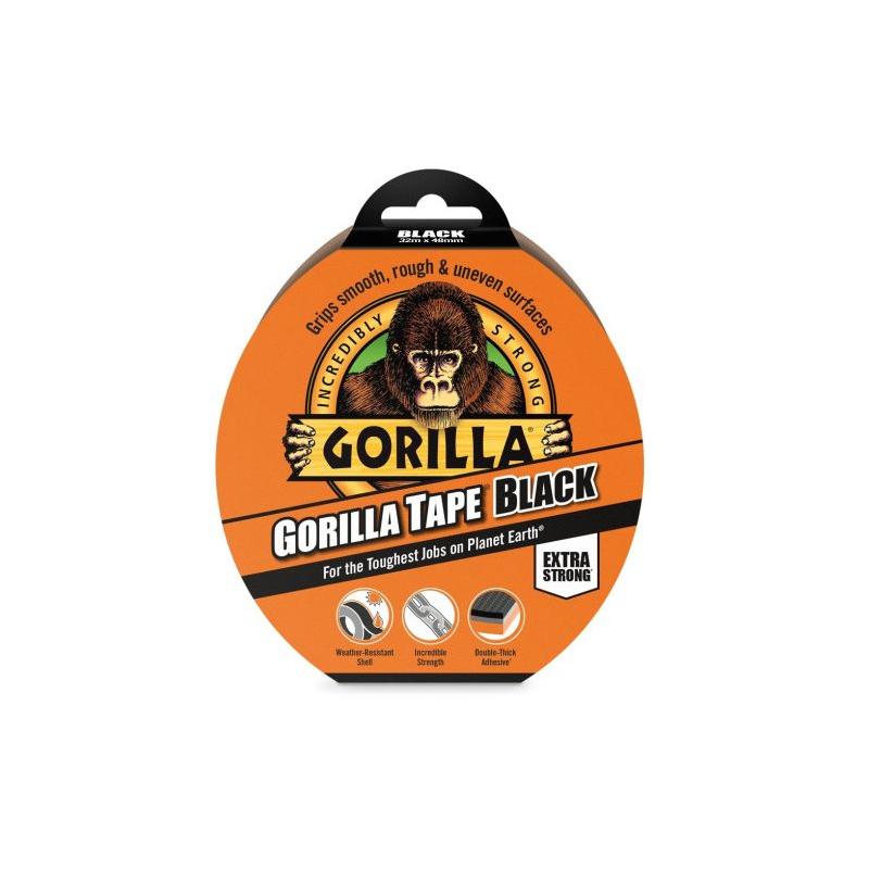 GORILLA Ragasztószalag fekete extra erős 48 mm x 32 m