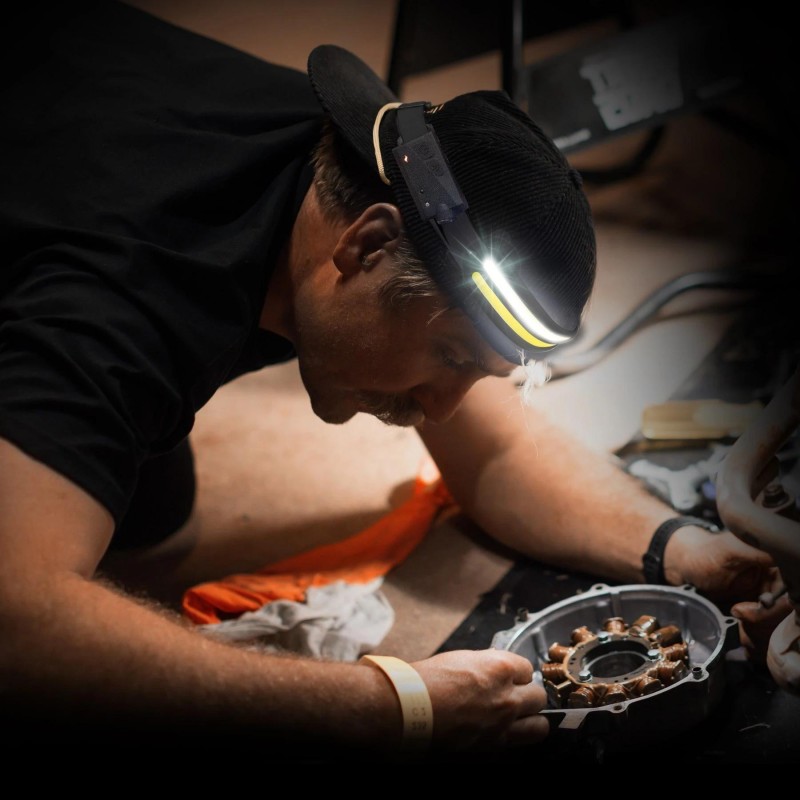 Szerelőlámpa - Fejlámpa LED COB Multifunkciós 3:1 akkus USB +szenzor (SP81463S)