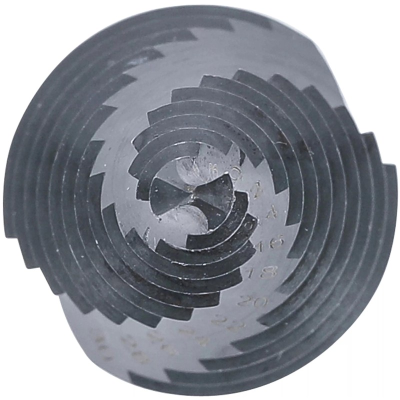 Lemezfúró, lépcsős 1 db-os HSS 6-30/2 mm - BGS