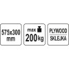 Kézikocsi 200 kg terhelhetőségű 575 x 300 mm - Yato Kézikocsi 200 kg terhelhetőségű 575 x 300 mm - Yato