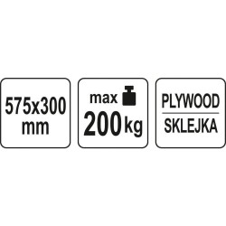 Kézikocsi 200 kg terhelhetőségű 575 x 300 mm - Yato Kézikocsi 200 kg terhelhetőségű 575 x 300 mm - Yato