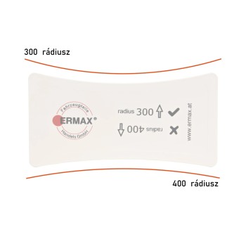 Vizsgasori holttér tükörsablon - teherautós - Ermax