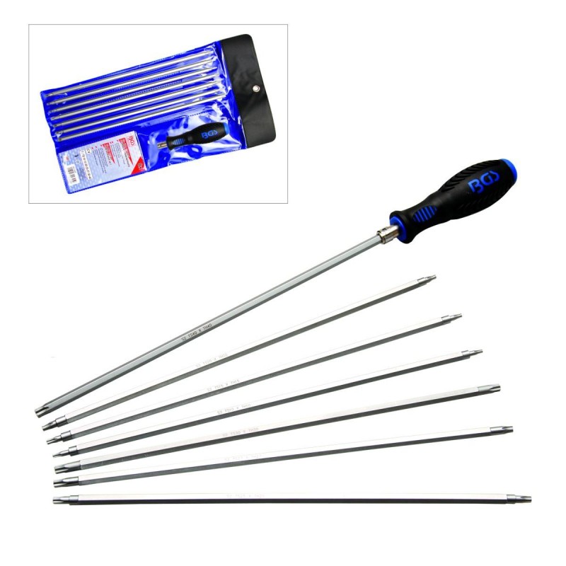 8 részes torx és furatos torx csavarhúzó készlet (BGS-2325)