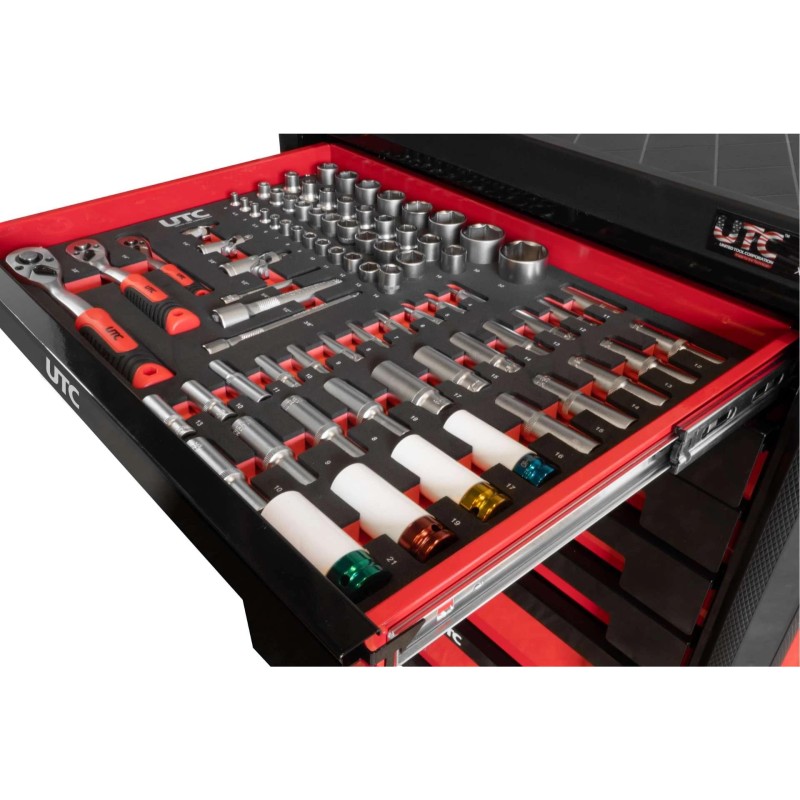 Szerszámos kocsi gyári-felszerelt 268 db-os XL 7 fiókos - UTC