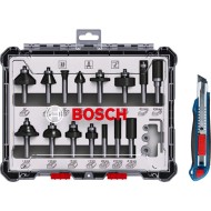 BOSCH Él- és Profilmaró készlet 30 részes 8 mm-es befogással + ajándék kés BOSCH Él- és Profilmaró készlet 30 részes 8 mm-es befogással + ajándék kés