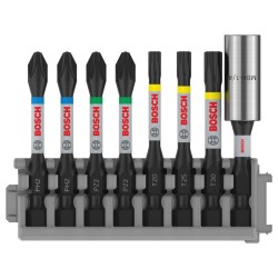 BOSCH PRO Bithegy készlet 8 r. 50 mm + tartó (PH2 x 2, PZ2 x 2, T20, T25, T30) Pick & Click BOSCH PRO Bithegy készlet 8 r. 50 mm + tartó (PH2 x 2, PZ2 x 2, T20, T25, T30) Pick & Click