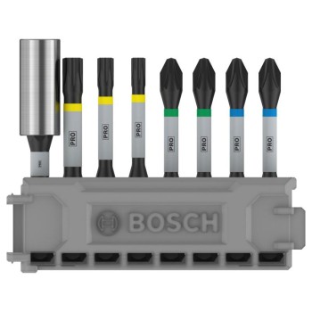 BOSCH PRO Bithegy készlet 8 r. 50 mm + tartó (PH2 x 2, PZ2 x 2, T20, T25, T30) Pick & Click BOSCH PRO Bithegy készlet 8 r. 50 mm + tartó (PH2 x 2, PZ2 x 2, T20, T25, T30) Pick & Click