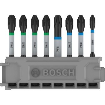 BOSCH PRO Bithegy készlet 8 részes 55 mm (PH1, PH2 x 2, PH3, PZ1, PZ2 x 2, PZ3) Pick & Click