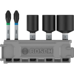 BOSCH PRO Bithegy és csavarbehajtó klt. 5 részes 50 mm (PH2,PZ2 / 8,10,13 mm) Pick & Click BOSCH PRO Bithegy és csavarbehajtó klt. 5 részes 50 mm (PH2,PZ2 / 8,10,13 mm) Pick & Click