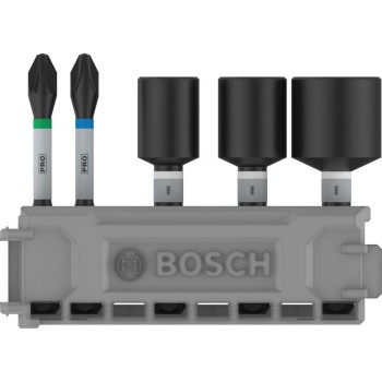 BOSCH PRO Bithegy és csavarbehajtó klt. 5 részes 50 mm (PH2,PZ2 / 8,10,13 mm) Pick & Click