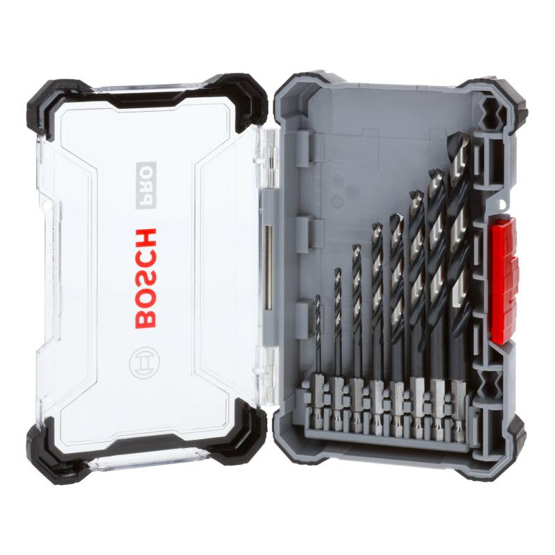 BOSCH PRO Csigafúró készlet 8 részes 2,0 - 10 mm HSS-G bit befogású BOSCH PRO Csigafúró készlet 8 részes 2,0 - 10 mm HSS-G bit befogású