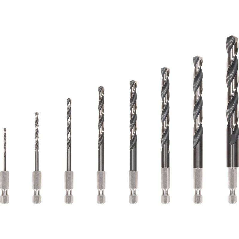 BOSCH PRO Csigafúró készlet 8 részes 2,0 - 10 mm HSS-G bit befogású BOSCH PRO Csigafúró készlet 8 részes 2,0 - 10 mm HSS-G bit befogású