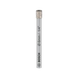 BOSCH PRO száraz gyémántfúró 6×66 mm hengeres szár kemény csempéhez BOSCH PRO száraz gyémántfúró 6×66 mm hengeres szár kemény csempéhez