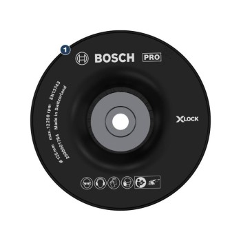 BOSCH PRO Gumitányér kemény 125 mm / M14 BOSCH PRO Gumitányér kemény 125 mm / M14