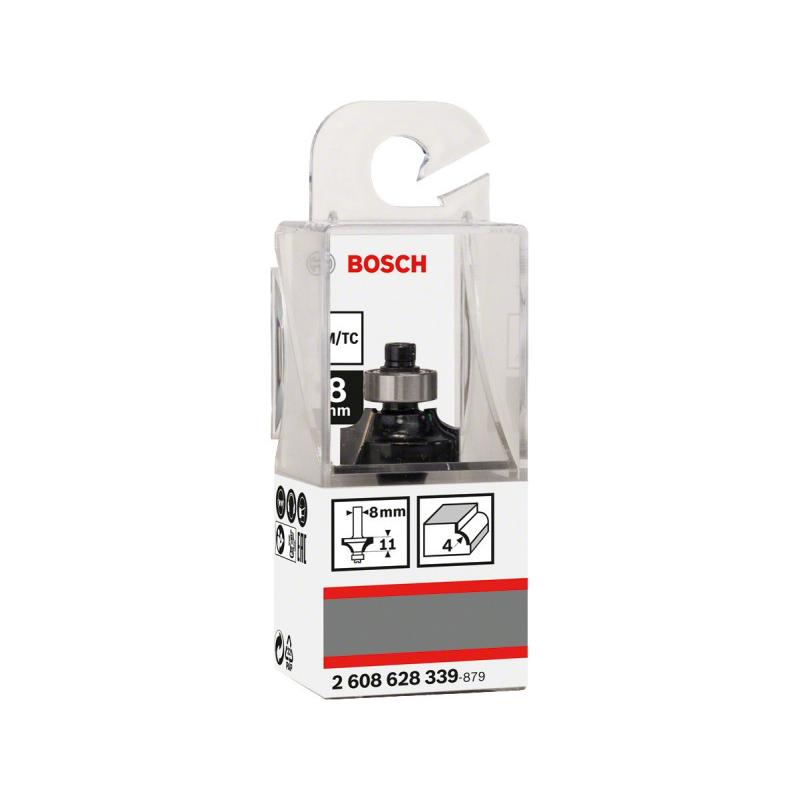 BOSCH Keményfém lekerekítő maró golyóscsapággyal 20,7 (r=4 mm) x 10,5 x 53 x 8 mm