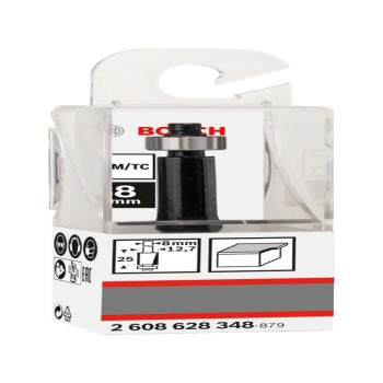 BOSCH Keményfém színelő maró golyóscsapággyal 12,7 x 25,4 x 68 x 8 mm