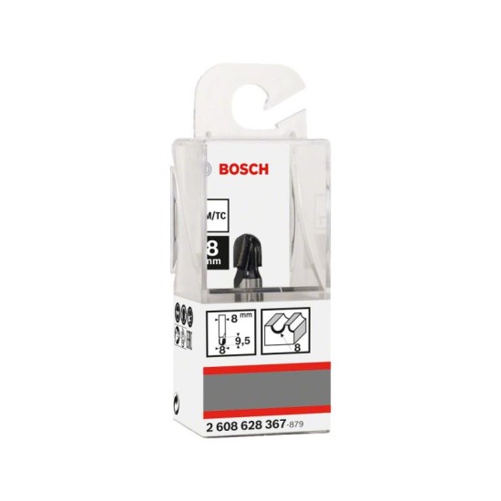 BOSCH Keményfém homorulatmaró 8,0 (r=4 mm) x 9,2 x 40 x 8 mm