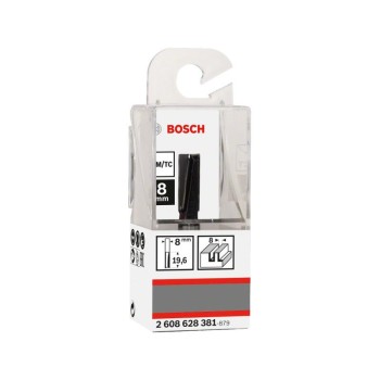 BOSCH Keményfém egyenes élű maró 8,0 x 19,6 x 51 x 8 mm
