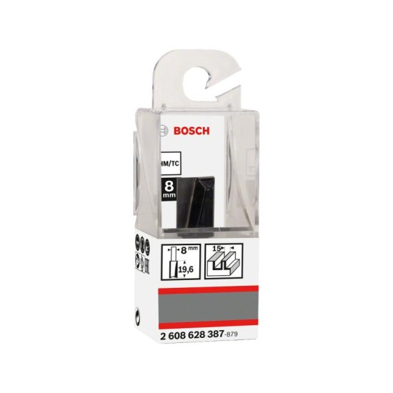 BOSCH Keményfém egyenes élű maró 15,0 x 19,6 x 51 x 8 mm