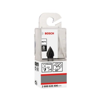 BOSCH Keményfém V-horonymaró 11,0 x 14 x 45 x 8 mm / 60°