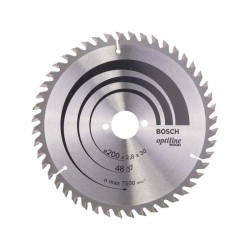 BOSCH Fűrésztárcsa fához 200 x 30 x 2,8 mm / 48T Optiline Wood ATB BOSCH Fűrésztárcsa fához 200 x 30 x 2,8 mm / 48T Optiline Wood ATB