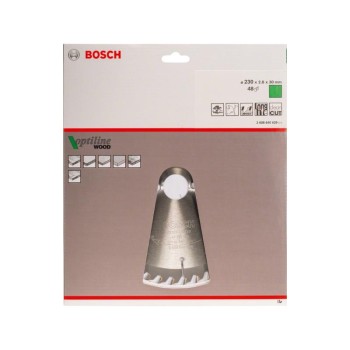BOSCH Fűrésztárcsa fához 230 x 30 x 2,8 mm / 48T Optiline Wood ATB