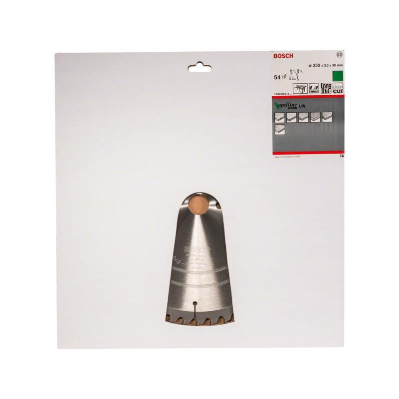 BOSCH Fűrésztárcsa fához 350 x 30 x 3,5 mm / 54T Optiline Wood ATB / UW
