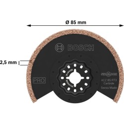 BOSCH PRO Fugaeltávolító fűrészlap ACZ 85 RT3 85 x 2,5 mm karbidszemcsés Starlock BOSCH PRO Fugaeltávolító fűrészlap ACZ 85 RT3 85 x 2,5 mm karbidszemcsés Starlock