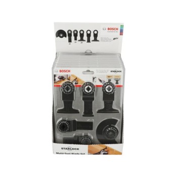 BOSCH Akkus többfunkciós géphez 9 részes Starlock készlet (fa, fém)