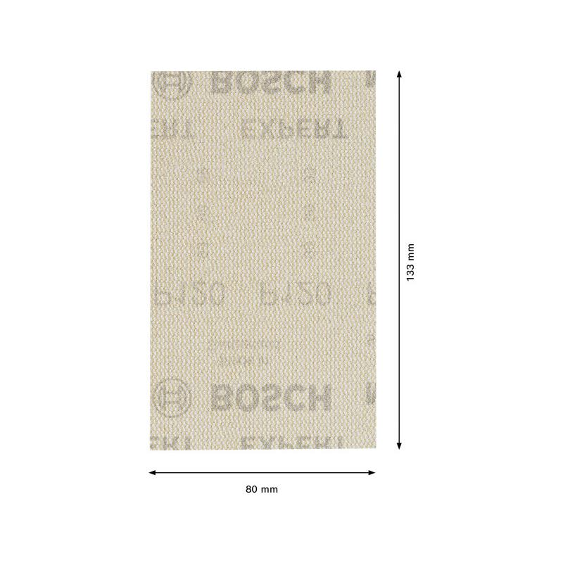 BOSCH EXPERT Tépőzáras csiszolóháló csiszolóhasábhoz 80 x 133 mm /P120 (10 db)