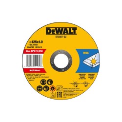 DEWALT Vágókorong fémre 125 x 1,0 x 22,2 mm inox WA60TBF fémdobozban (10 db) DEWALT Vágókorong fémre 125 x 1,0 x 22,2 mm inox WA60TBF fémdobozban (10 db)