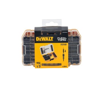 DEWALT FLEXTORQ Előfúró és bithegy készlet adapterrel 24 részes