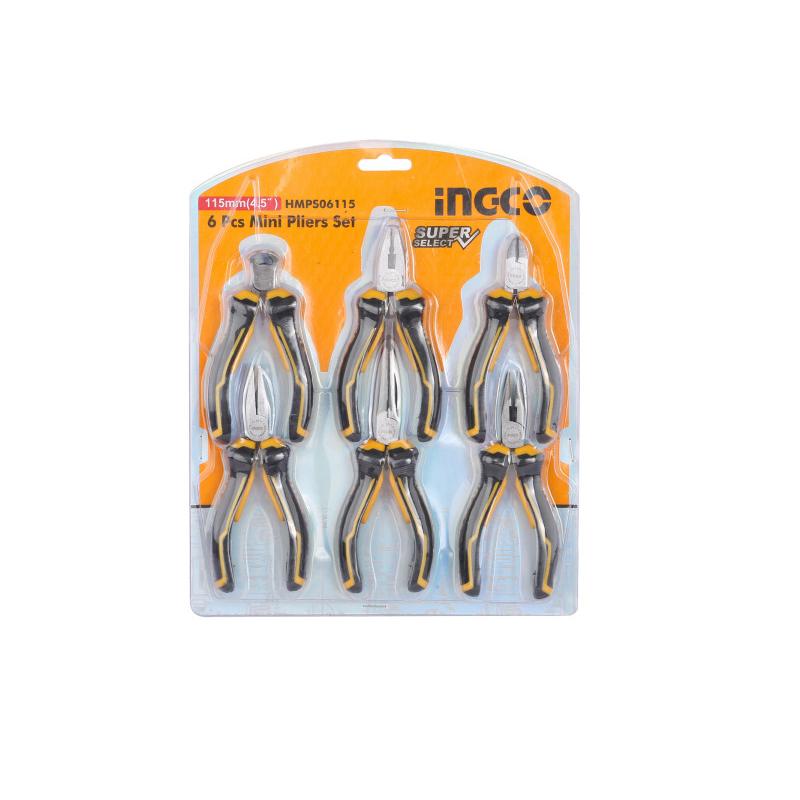 INGCO Mini fogó készlet 6 részes 115 mm