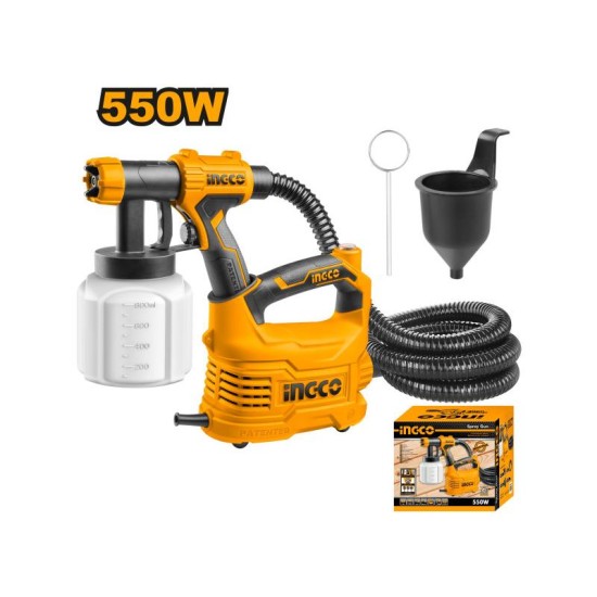 INGCO SPG5008 festékszóró 550 W – 800 ml, 850 ml/perc INGCO SPG5008 festékszóró 550 W – 800 ml, 850 ml/perc