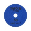 YATO Tépőzáras gyémánt csiszoló és polírozókorong 100 mm / P50 vizes/száraz