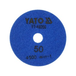 YATO Tépőzáras gyémánt csiszoló és polírozókorong 100 mm / P50 vizes/száraz YATO Tépőzáras gyémánt csiszoló és polírozókorong 100 mm / P50 vizes/száraz