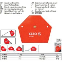 Mágneses szögbeállító 34 kg 111x136x24 mm