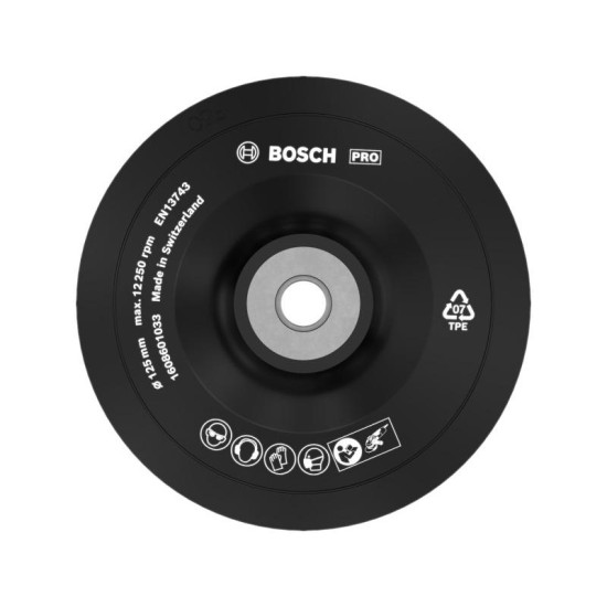 BOSCH PRO Gumitányér puha 125 mm / M14