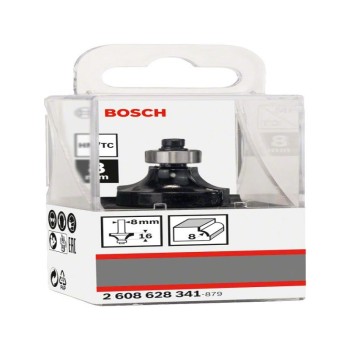 BOSCH Keményfém lekerekítő maró golyóscsapággyal 28,7 (r=8 mm) x 15,2 x 53 x 8 mm