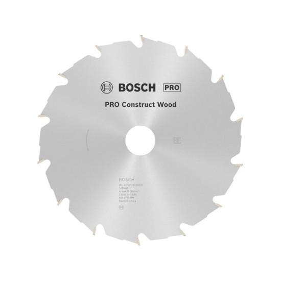 BOSCH PRO Fűrésztárcsa fához 210 x 30 x 2,8 mm / 14T Construct Wood