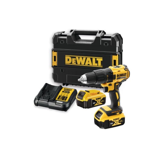 DEWALT Akkus fúrócsavarozó 18 V 65 Nm (2 x 4,0 Ah akku + töltő + TSTAK) DCD777M2T