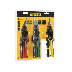 DEWALT Lemezvágó olló készlet 3 részes