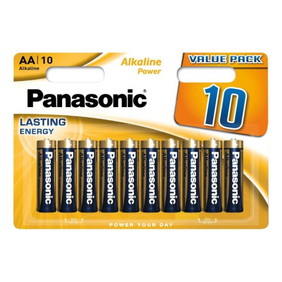 PANASONIC AA/ceruza tartós alkáli elem 1,5 V (10 db)