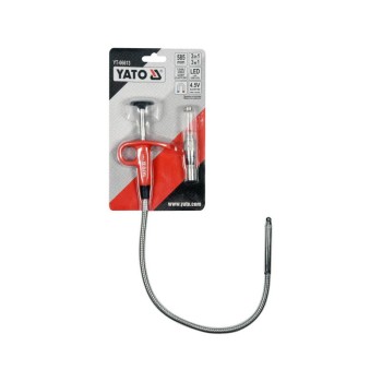 YATO Felszedő flexibilis nyéllel, mágnessel és LED lámpával 585 mm