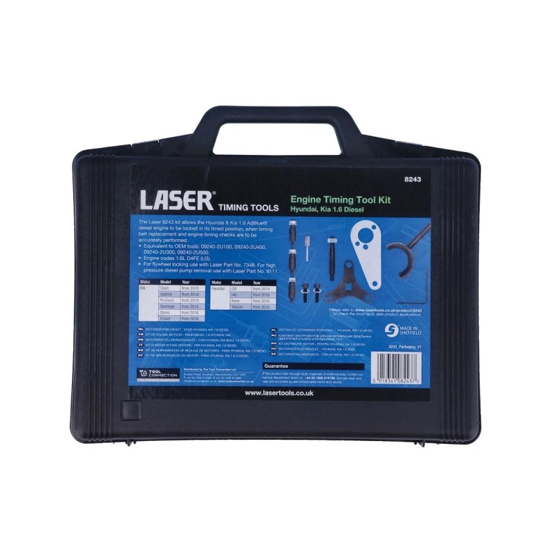Vezérlésrögzítő készlet Hyundai, Kia 1.6 AdBlue® diesel - Laser Tools Vezérlésrögzítő készlet Hyundai, Kia 1.6 AdBlue® diesel - Laser Tools
