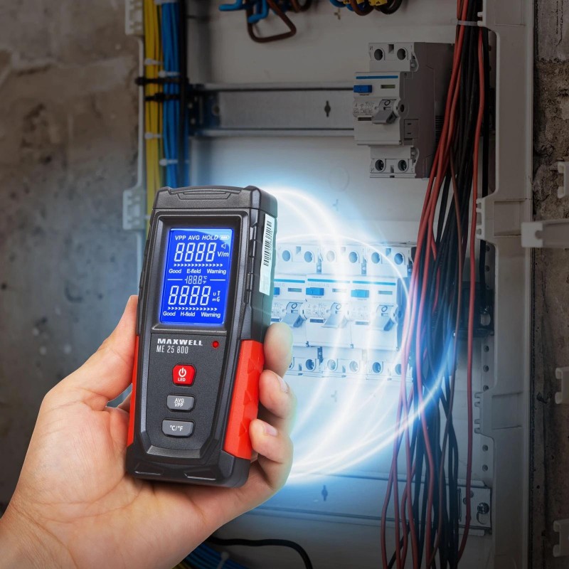 Elektromágneses sugárzásmérő műszer 1V / m - 1999V/m - Maxwell